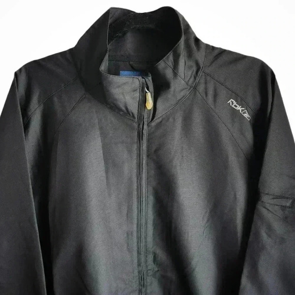 Mid-2000s Reebok Hockey Warm-Up Jacket Men’s XL Rbk Windbreaker Black Unworn - Picture 2 of 15